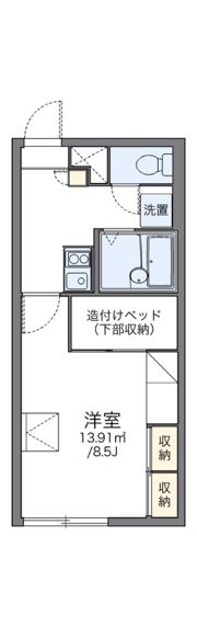 レオパレス921の間取り画像