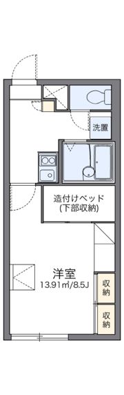 レオパレスローズの間取り画像