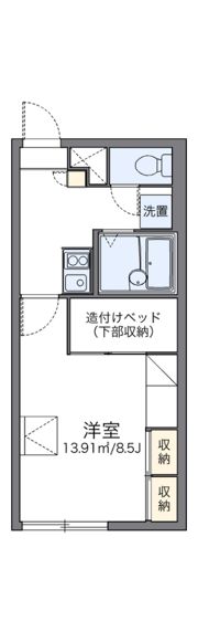 レオパレスアビテの間取り画像