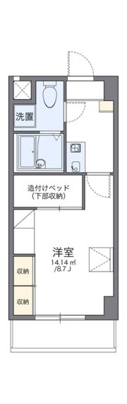 レオパレスさくら中央の間取り画像