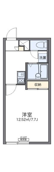 レオパレスラ カーサデルソルの間取り画像