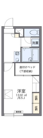 レオパレスライブリーIIの間取り画像