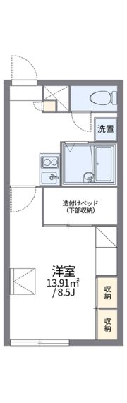 レオパレスミーム 新川の間取り画像