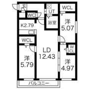 グランドサクセス発寒南の間取り画像