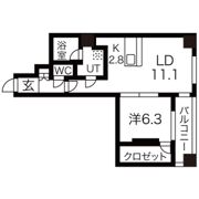 MODENA医大前の間取り画像