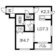 L・A円山公園の間取り画像
