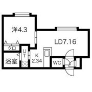 Luxe 山鼻の間取り画像
