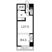 パークヒルズ平岸310の間取り画像