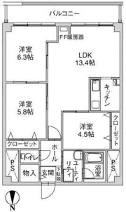 円山パークハイツの間取り画像