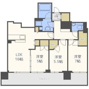 シティタワー札幌の間取り画像