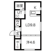 クレイパレス中の島の間取り画像