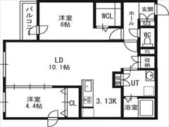 アルファスクエア北12西3の間取り画像