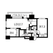 ラ・クラッセ札幌中島公園スクエアの間取り画像