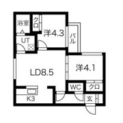 REVE平岸23の間取り画像