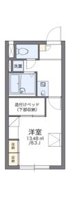 レオパレスセントラル南4条Bの間取り画像