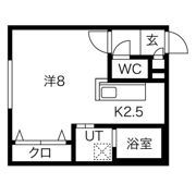 トラストコート北九条の間取り画像