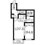 デュオレッド豊平の間取り画像