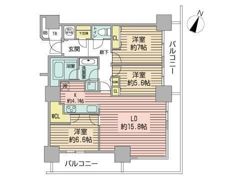 D’グラフォート札幌ステーションタワーの間取り画像