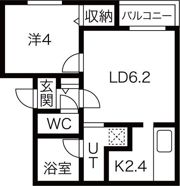 Prescelto西線11条の間取り画像