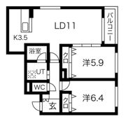 アスティル伏見の間取り画像