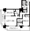 パシフィックタワー札幌の間取り画像