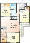 KAON発寒の間取り画像