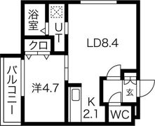 ラフィナート北円山の間取り画像