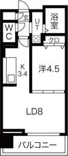 ヴォーネン円山裏参道の間取り画像