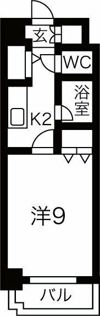 エレガンス円山の間取り画像