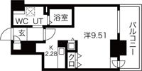 パシフィックタワー札幌の間取り画像