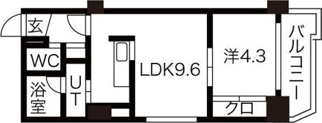 スカイパレスN18の間取り画像