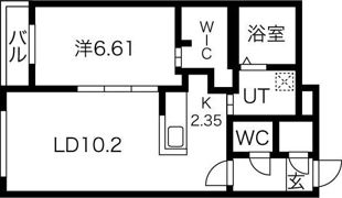 フォレスタ琴似の間取り画像