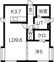 アスカハイツ平岸の間取り画像
