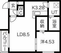 インフィニト平岸一条の間取り画像