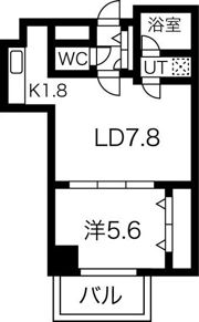 メープル中の島の間取り画像