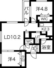 アストラリス平岸の間取り画像