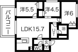 Supremeの間取り画像