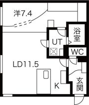 RESIDENCE SAPPORO T9の間取り画像