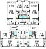 シャリテ平岸Iの間取り画像