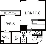 ecoa月寒東Aの間取り画像