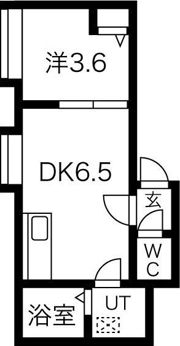 フラットJ学園前IIIの間取り画像