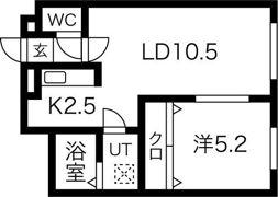 フェリース豊平の間取り画像