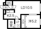 フェリース豊平の間取り画像