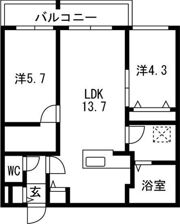 仮）GA-菊水1-4MSの間取り画像