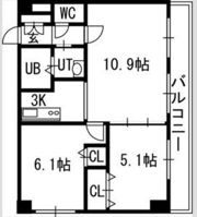 グランカーサ南11条の間取り画像
