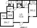 Le Clair minamimaruyama（ルクレールミの間取り画像