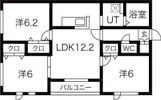 L・A大通の間取り画像