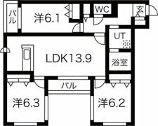 BRAMA南11条の間取り画像