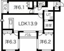 BRAMA南11条の間取り画像