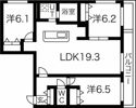 BRAMA南11条の間取り画像